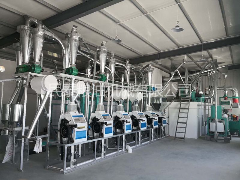 陜西白水縣20噸面粉機成套設(shè)備